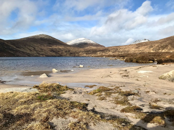 Sandy Lough Shannagh in the Mourne Mountains