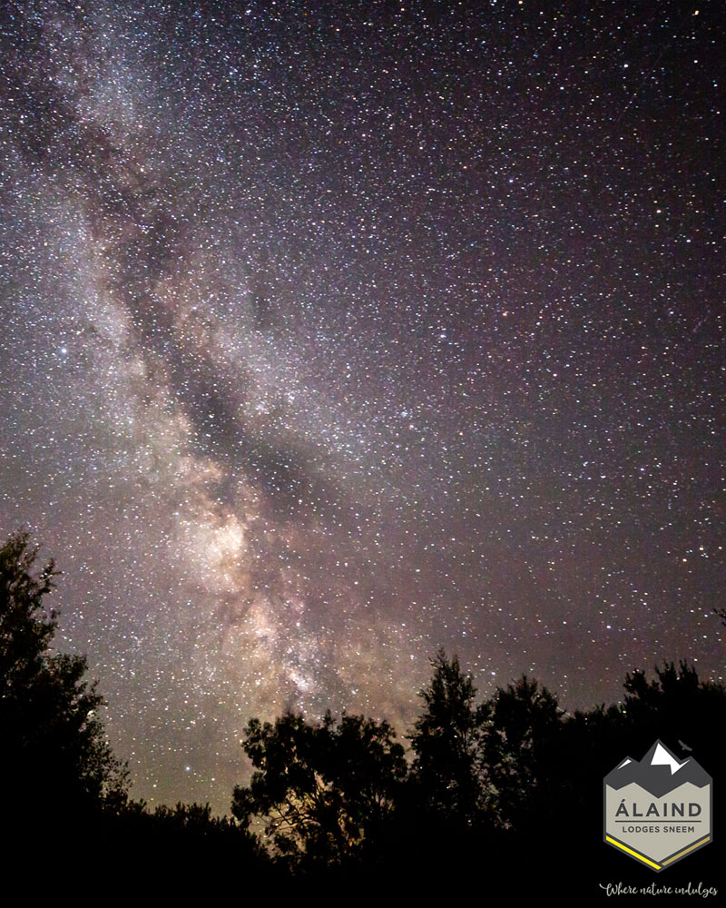 Milky Way Galaxy in the Dark Skies of Kerry above Álaind Lodges 