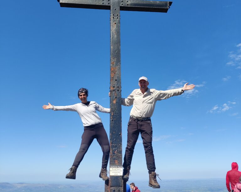 Carrauntoohil Cross on top of Ireland's highest mountain