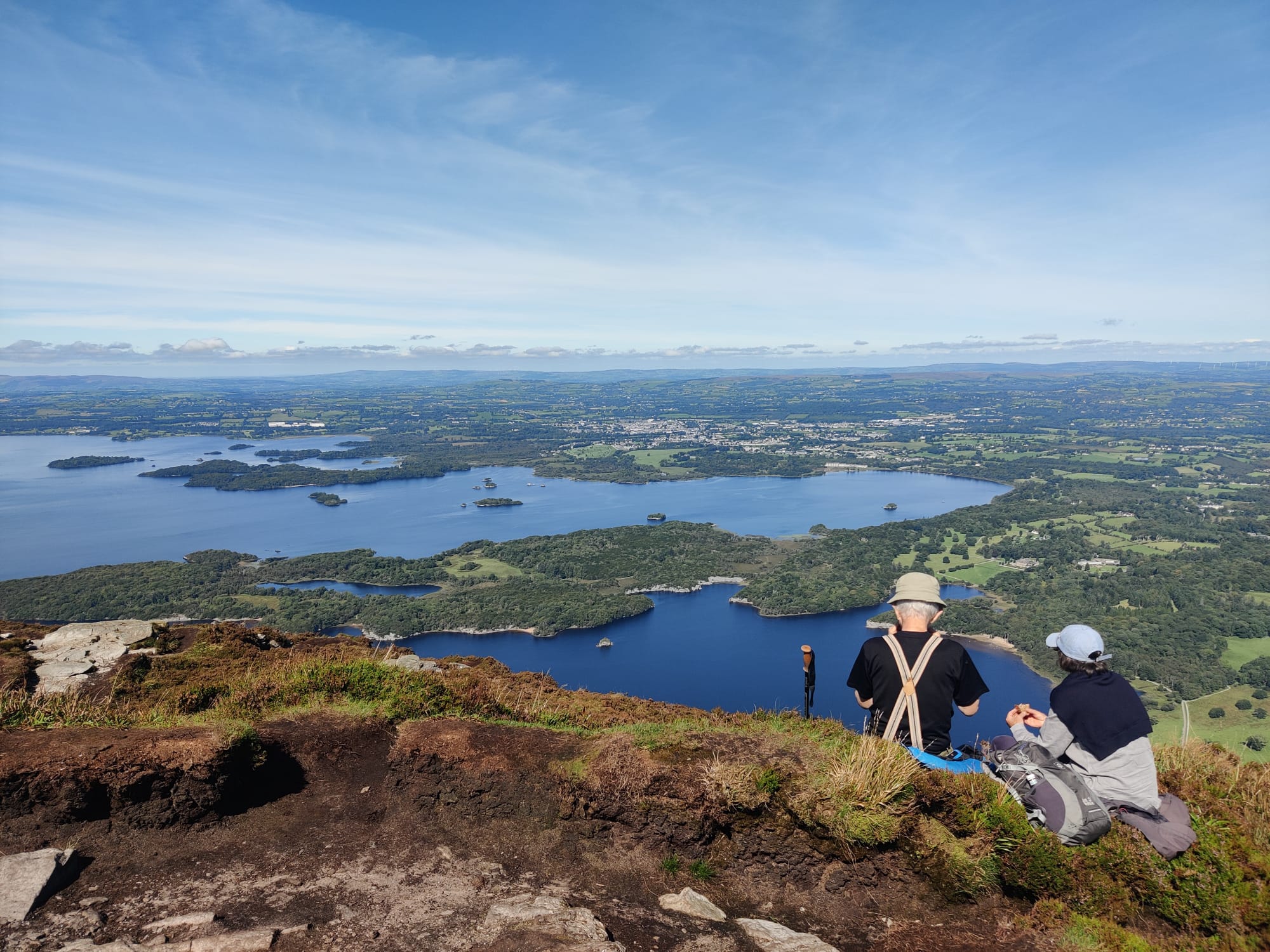 Admiring the amazing views from Torc Mountain Summit