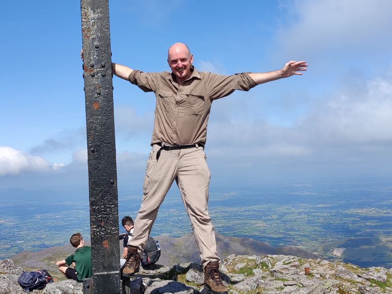 Carrauntoohil Cross on top of Ireland's highest mountain